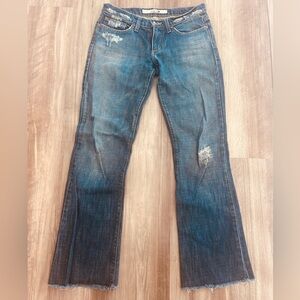 Vintage Joe’s Jeans Y2K Women's Dark Blue Distressed Bootcut - 27